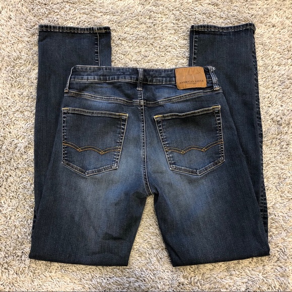 American Eagle Dark Wash Straight Jeans - Picture 5 of 5